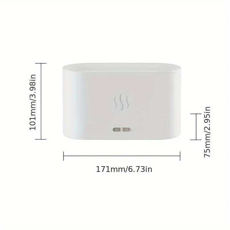 1pc Flame Effect Humidifier - Soothing Warm Light, Air Purifier & Cool Mist USB Diffuser - Stylish Aesthetic Decor for Fall Win