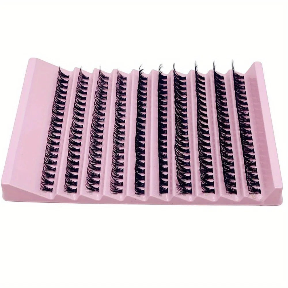 3Boxes(600pcs) Lash Clusters D Curl Cluster Lashes DIY Lash Extensions 8-16mm Individual Lashes Wispy Eyelash Clusters