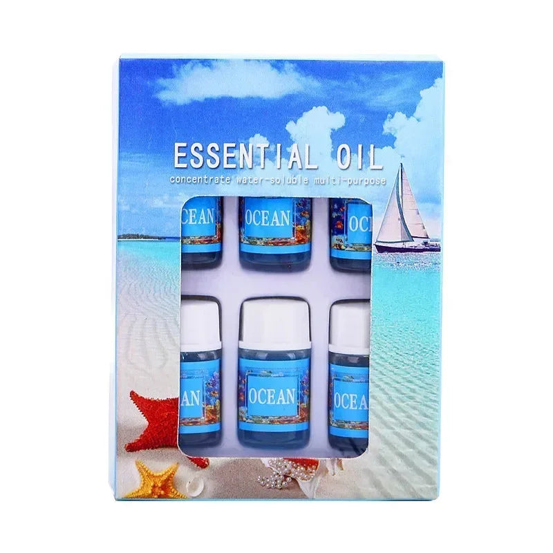 6pcs Plant Water Soluble Parfum Essential Oils For Humidifier Air Purifier Incense Perfume Aroma Diffuser Fragrance Humidifier