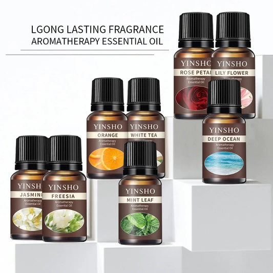 8 Bottles 10ml Oil Soluble Essential Oil Air Freshening Diffuser Stone Candle Specialty Botanical Essential Oil Candle Scents