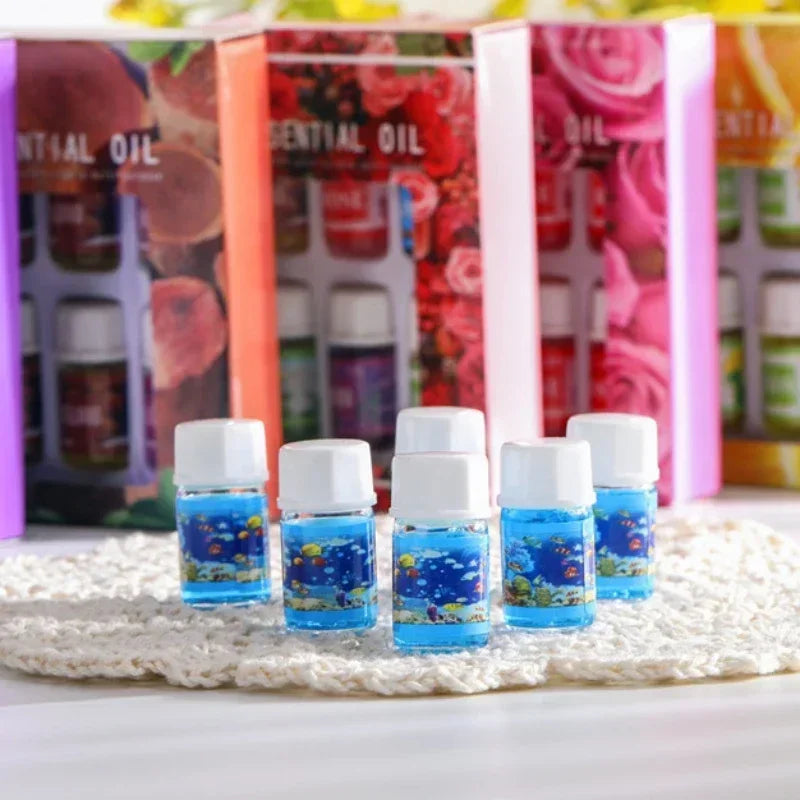 6pcs Plant Water Soluble Parfum Essential Oils For Humidifier Air Purifier Incense Perfume Aroma Diffuser Fragrance Humidifier