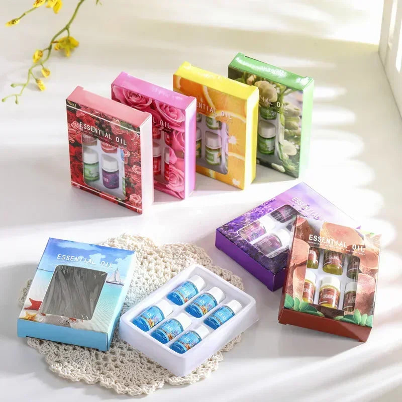 6pcs Plant Water Soluble Parfum Essential Oils For Humidifier Air Purifier Incense Perfume Aroma Diffuser Fragrance Humidifier