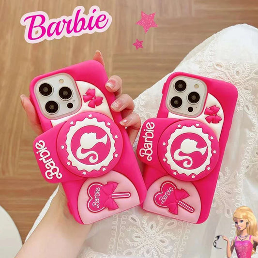 Barbie 3D Pink Silicone iPhone Case