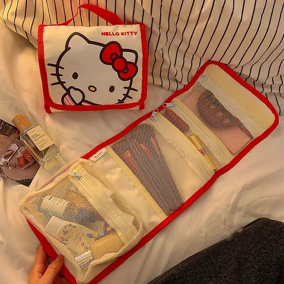 Hello Kitty Portable Cosmetic Bag