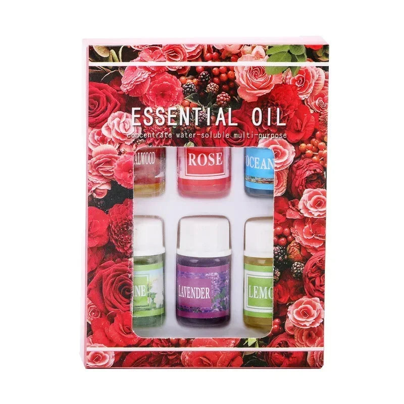 6pcs Plant Water Soluble Parfum Essential Oils For Humidifier Air Purifier Incense Perfume Aroma Diffuser Fragrance Humidifier
