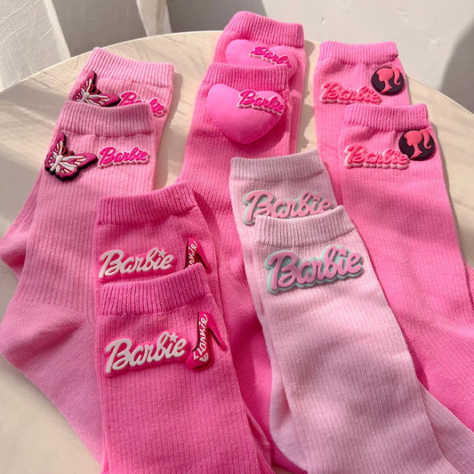 Pink Barbie Socks