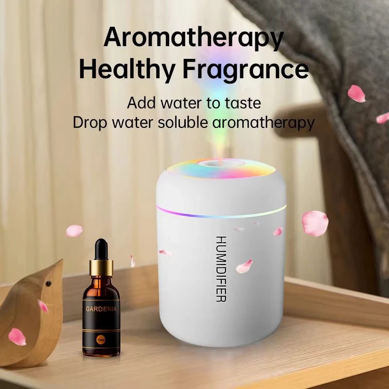 180ML Car Mini Air Humidifier USB Electric Aroma Diffuser Essential Oil Purifier Aromatherapy Mist Maker Lights For Car Home
