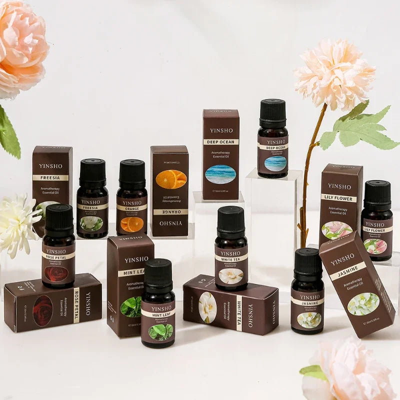 8 Bottles 10ml Oil Soluble Essential Oil Air Freshening Diffuser Stone Candle Specialty Botanical Essential Oil Candle Scents