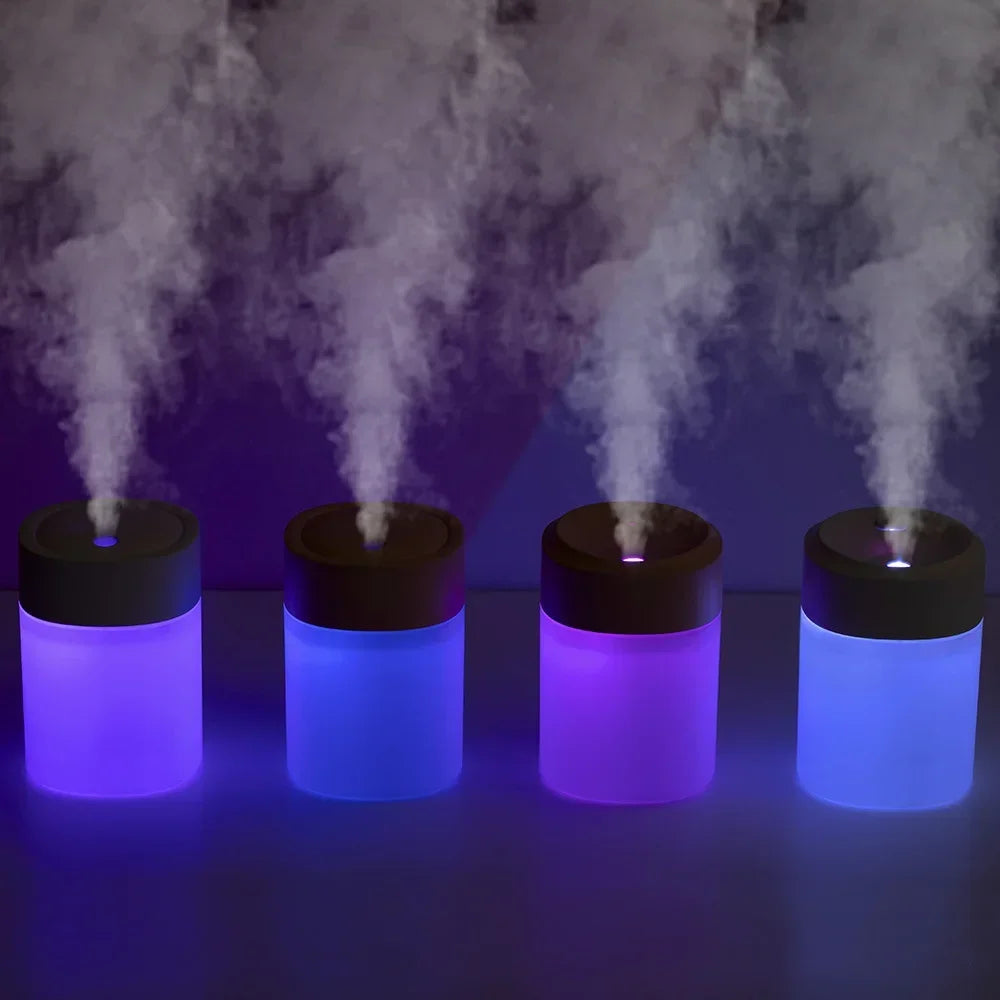 200ML Mini Air Humidifier USB Aroma Essential Oil Diffuser For Home Car Ultrasonic Mist Maker with LED Night Lamp Diffuser