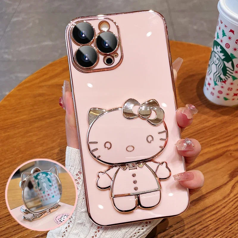 Hello Kitty Mirror Bracket Holder Case