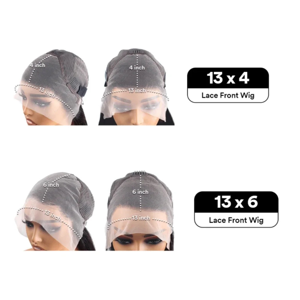 200% Density 13x4 And 13x6 Lace Frontal Straight Hd Lace Frontal Wig Ginger Brown Lace Wig Human Hair